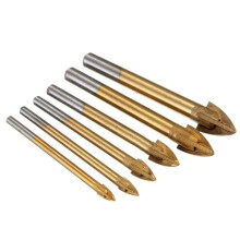 (4mm) 1pcs 4-12mm Alloy Cross Tip Glass Drill Tile Cermic Triangle