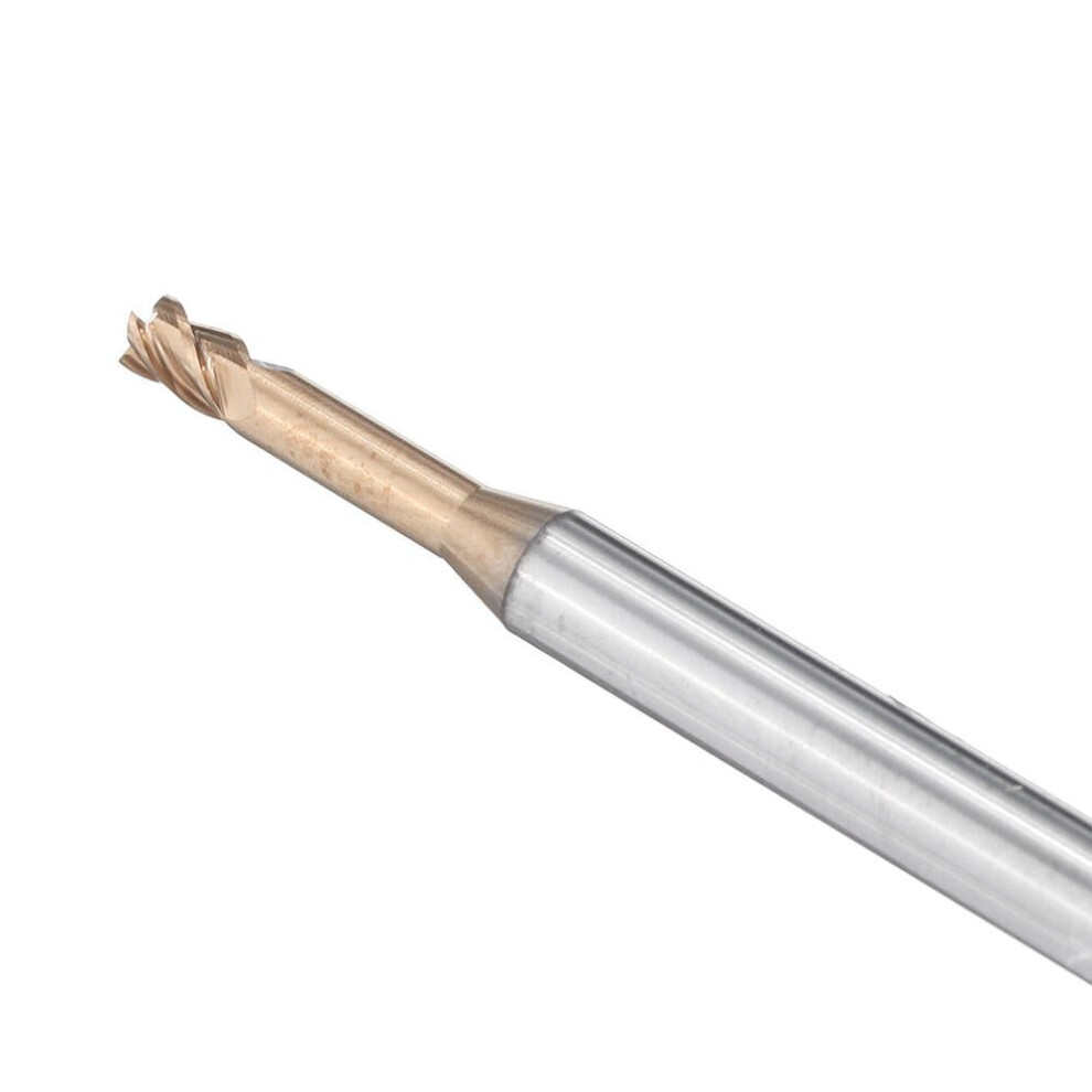 (2.5*4D*50L-L12) 2.5/3.0mm 2 Flutes Long Neck End Mill HRC60 Deep Notch Cutter Milling Cutter
