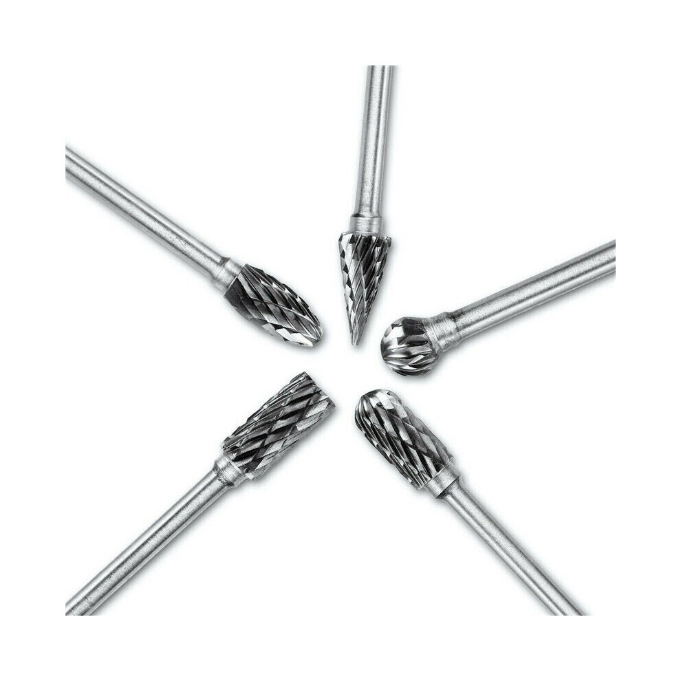 20pcs Tungsten Carbide Steel Rotary Burr Die Grinder Bit Carving Set