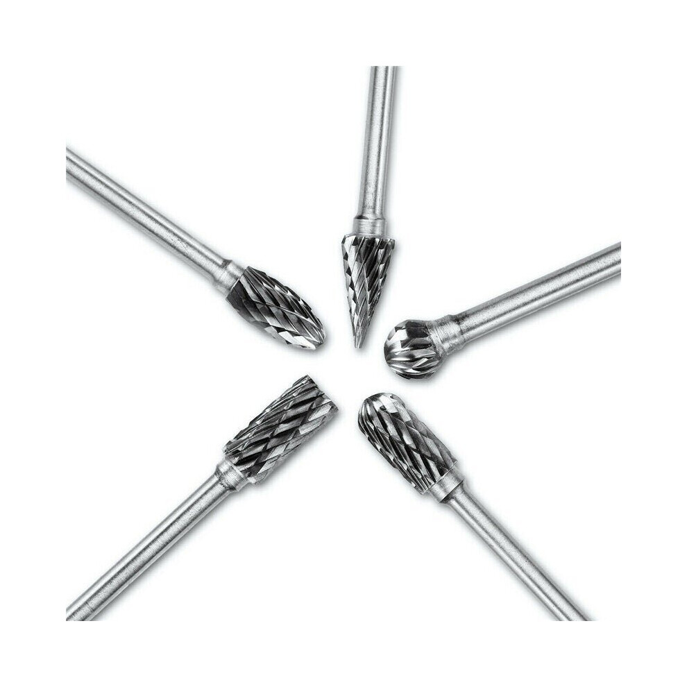 20Pcs Tungsten Carbide Steel Rotary Burr Die Grinder Bit Carving Set 3654659278708