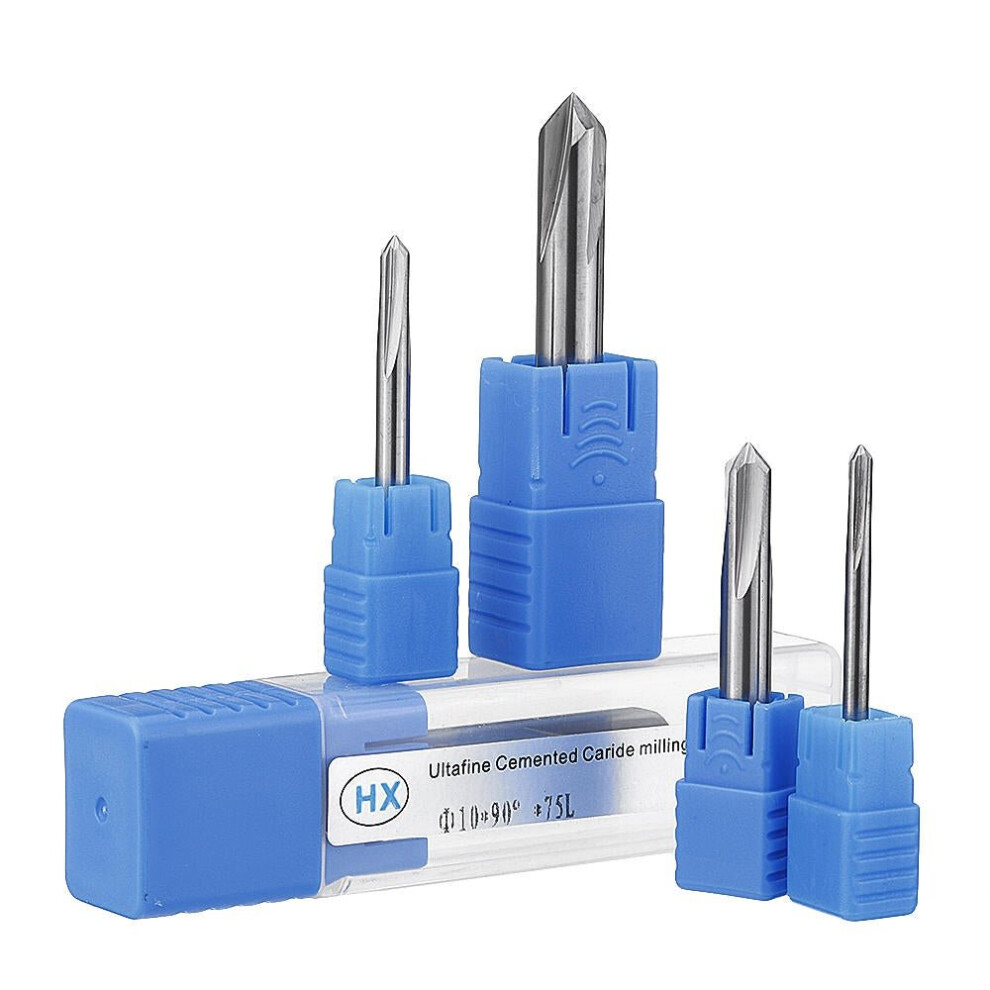 (6Mm) 3-12Mm 4 Flutes 90 Degree Chamfering Mill For Aluminum Tungsten Steel Milling Cutter 3654659297891