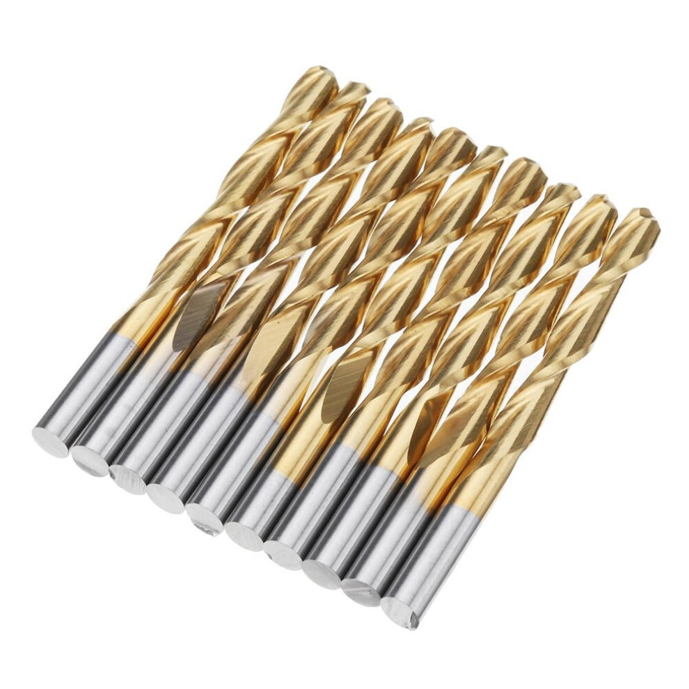 (12Mm) 3.175Mm Shank Spiral Ball Nose End Mill Cutter Tungsten Carbide Titanuim Coated Milling Cutter Cnc Tool 3654659298652