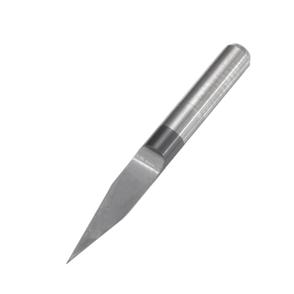 (0.4Mm) 25 Degree 3.175Mm Shank 0.1/0.2/0.3/0.4/0.5Mm Flat Bottom Pcb Engraving Bit Cnc Tool 3654659460752