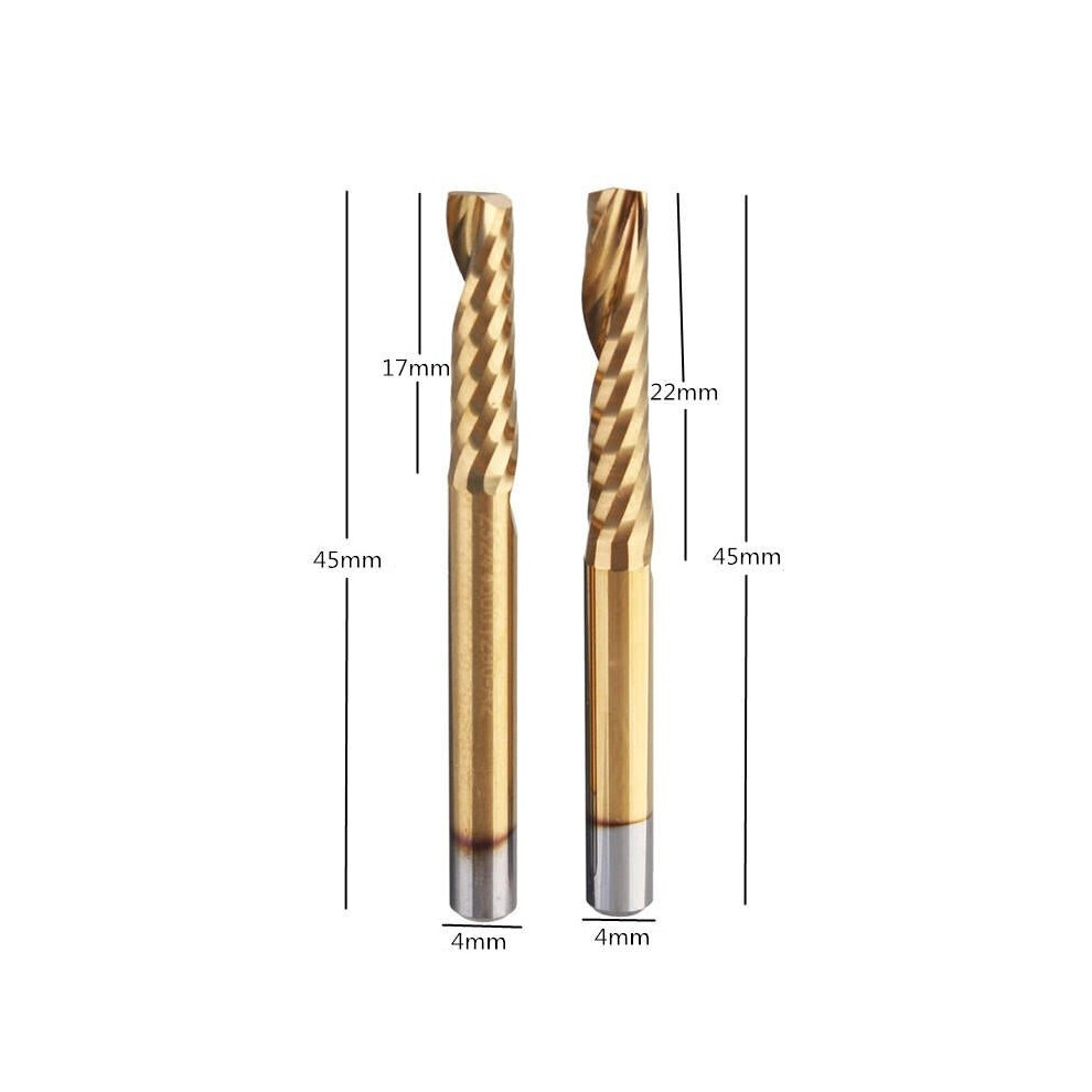 (17mm) 17mm/22mm Titanized End Milling Cutter Single Flute Spiral Bit Length for Metalworking-image-OPC-P9GNZKG-NEW
