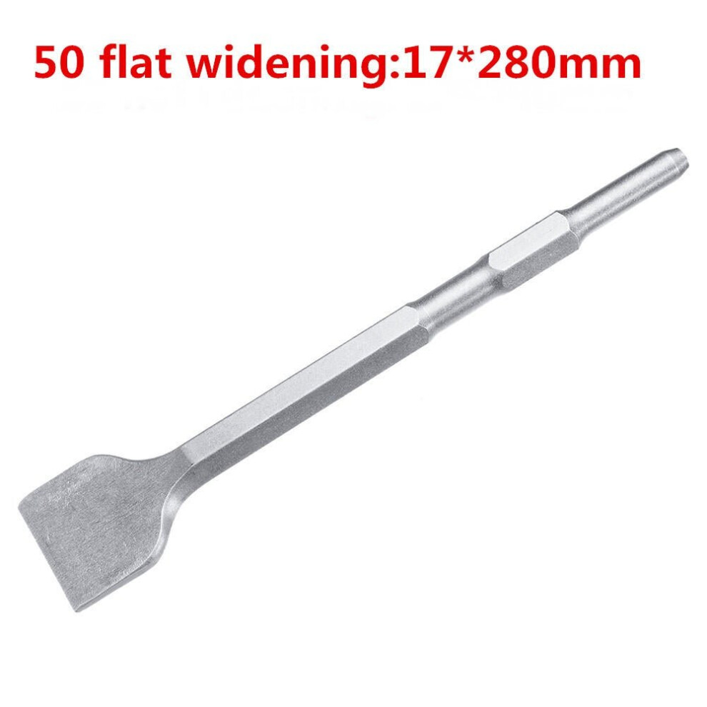 (40 flat widening:17X280mm) 17mm SDS Plus Chisel Flat/Point/U Type For Electric Hammer Drill Jackhammer 0810/0840