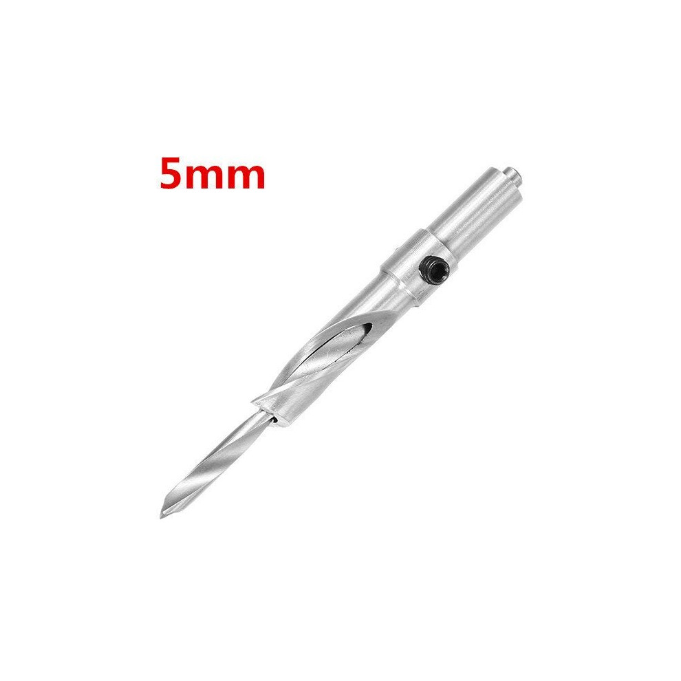 (5Mm) 3/4/5/6Mm Hss Salad Drill 10Mm Shank Countersunk Head Woodworking Bit 3654659302489