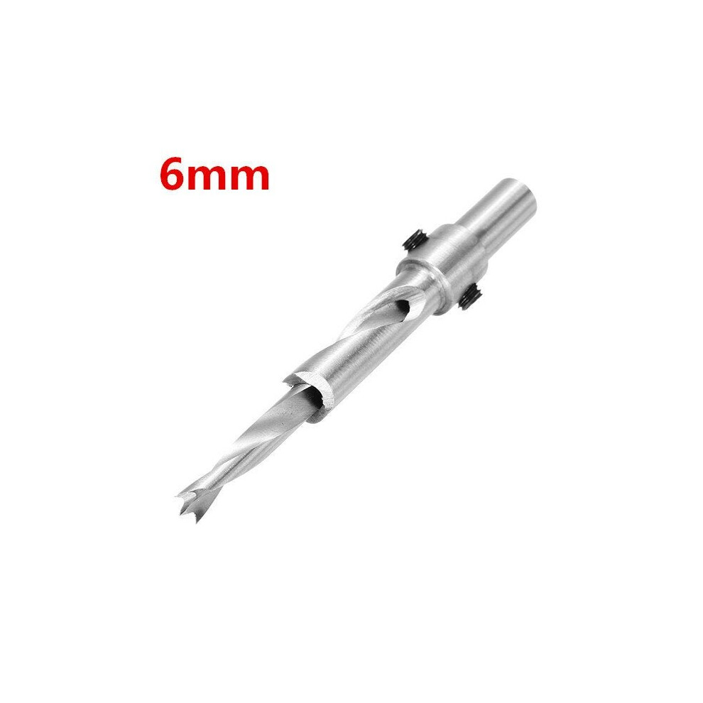 (6Mm) 3/4/5/6Mm Hss Salad Drill 10Mm Shank Countersunk Head Woodworking Bit 3654659134349