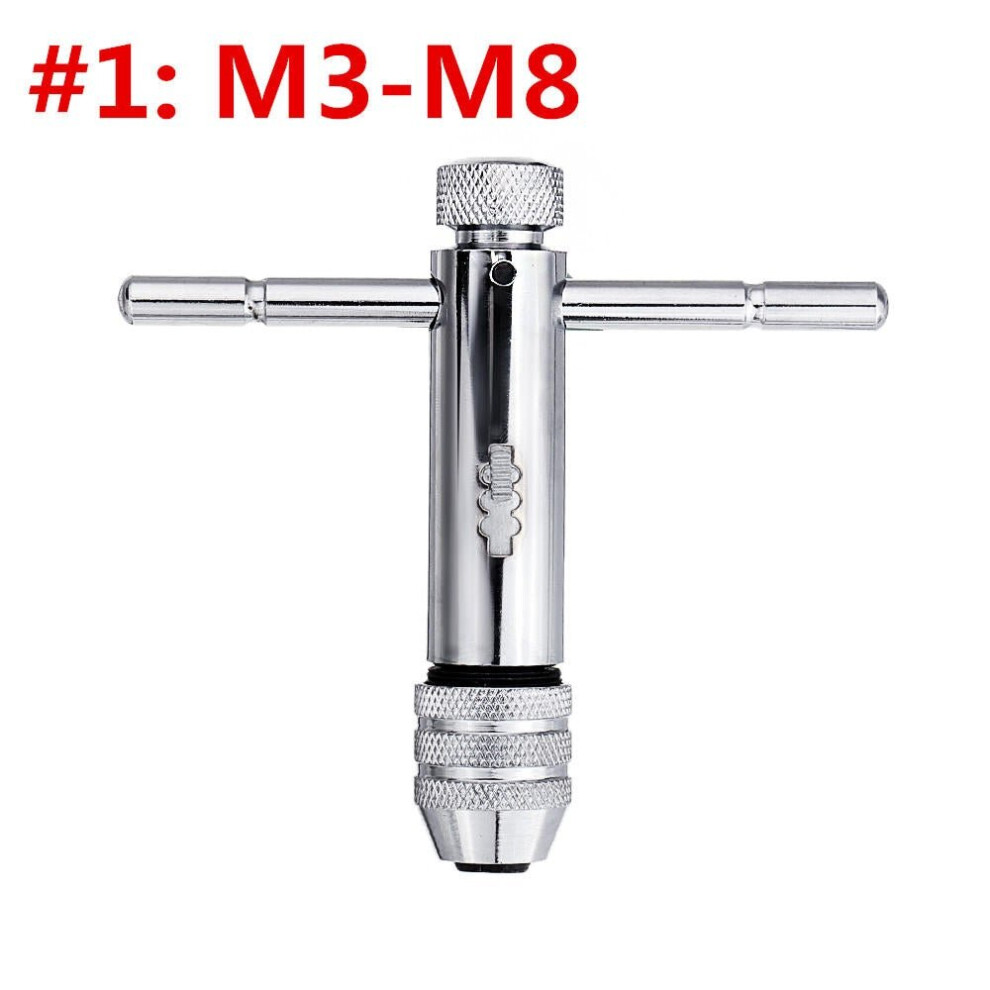 (M3-M8 L87mm Head 20mm) T-handle Screw Tap Handle M3-M8 M5-M12 Standard and Extended Length Tap Wrench Hand Tapping Tool