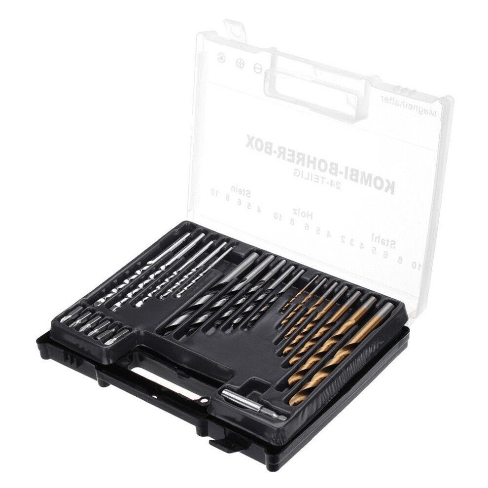 (300pcs Package) 24pcs/300pcs 2-10mm HSS Twist Drill Bit Set Metric Wall Plugs Impact Wood Working Tool With Case