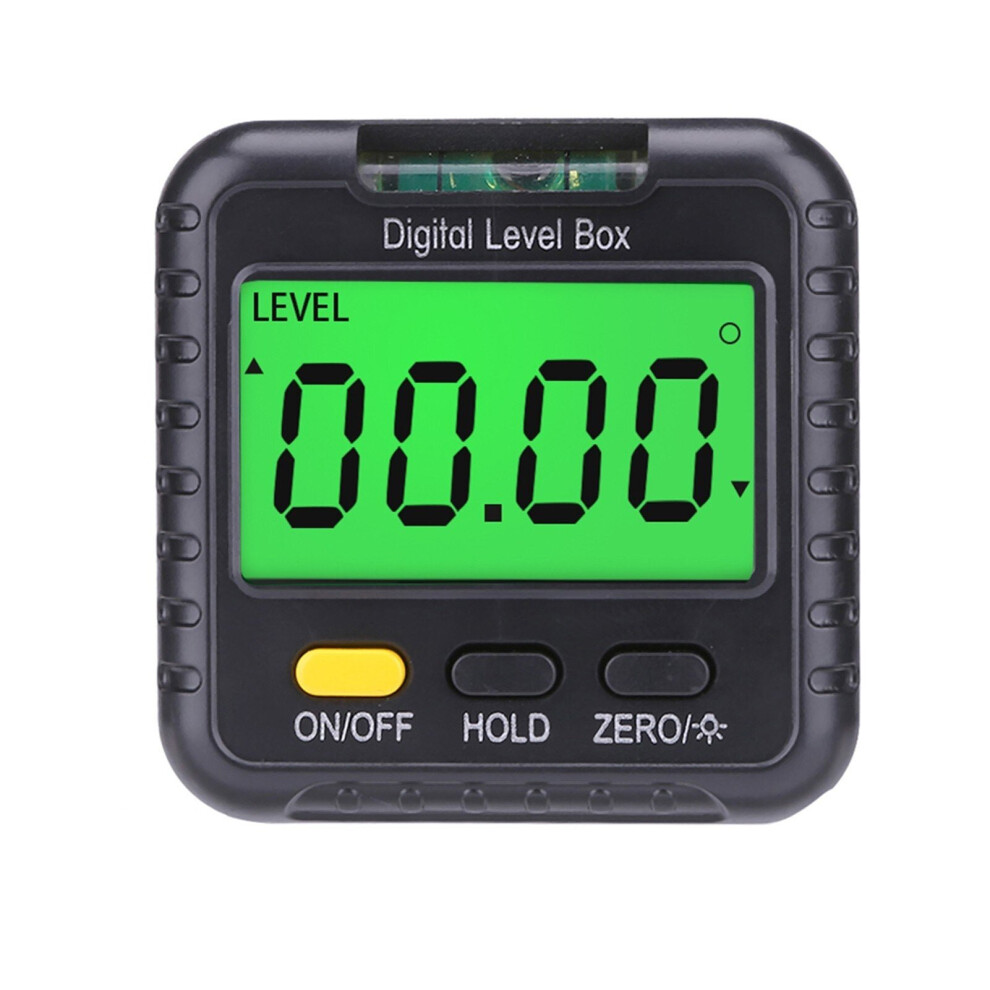 (With Spirit Bubble) 360 Degree Mini Digital Protractor Inclinometer Electronic Level Ruler Angle Base Precise Measurement 6112211975177