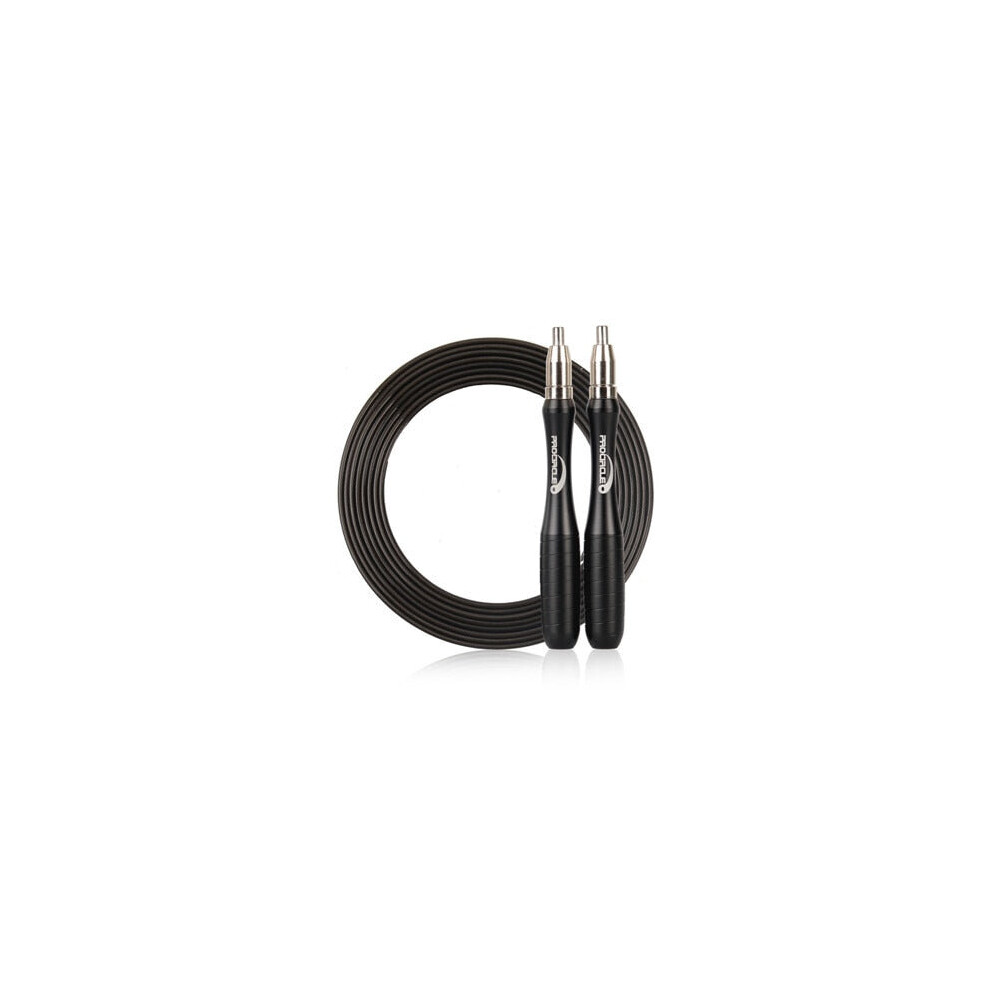 (Black) Fitness Self Locking Speed Jump Rope for Mma Hits Crossfit Workout Ropes