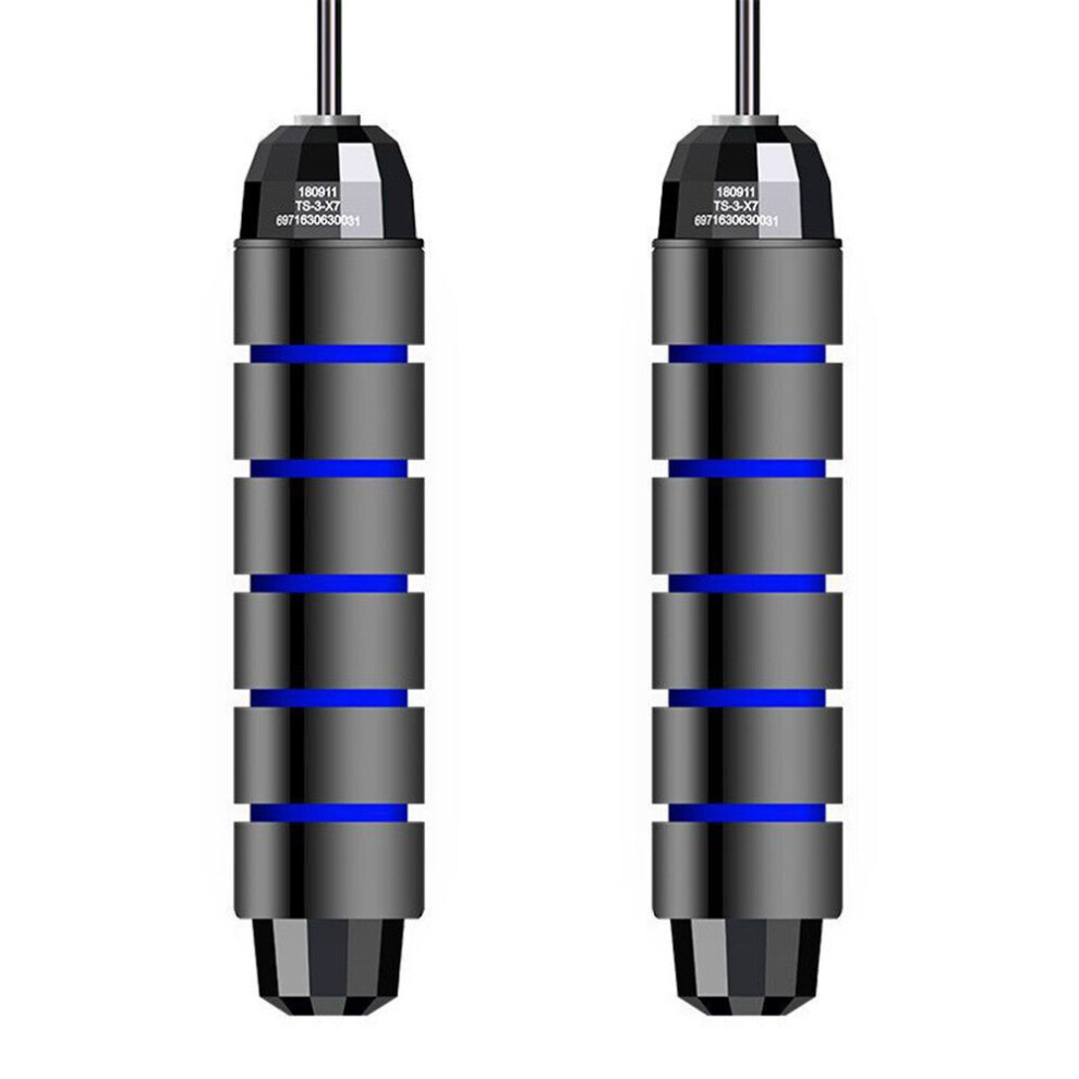 (Blue+ Black) T-angle Bearing Jump Rope 