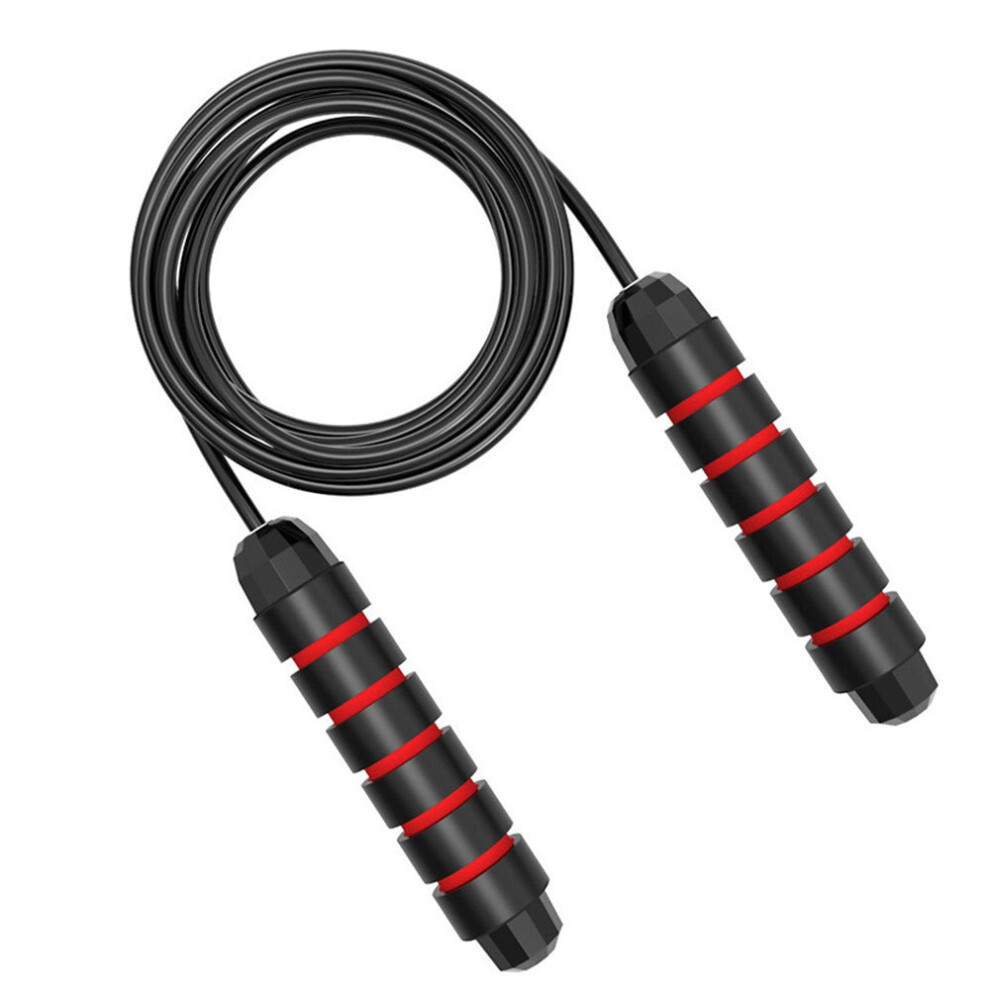 (Red) Jump Skipping Rope Cable Adjustable Exercise Training Crossfit Gym Sports Fitness Workout Equipment for Adults Kids 