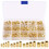370Pcs M2 M3 M4 M5 Female Thread Knurled Brass Threaded Insert Embedment Nut Assortment Kit for 3D Printing 4