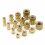 330Pcs M2 M3 M4 M5 Metric Female Thread Brass Knurled Nut Threaded Insert Embedment Nuts Assortment Kit 3