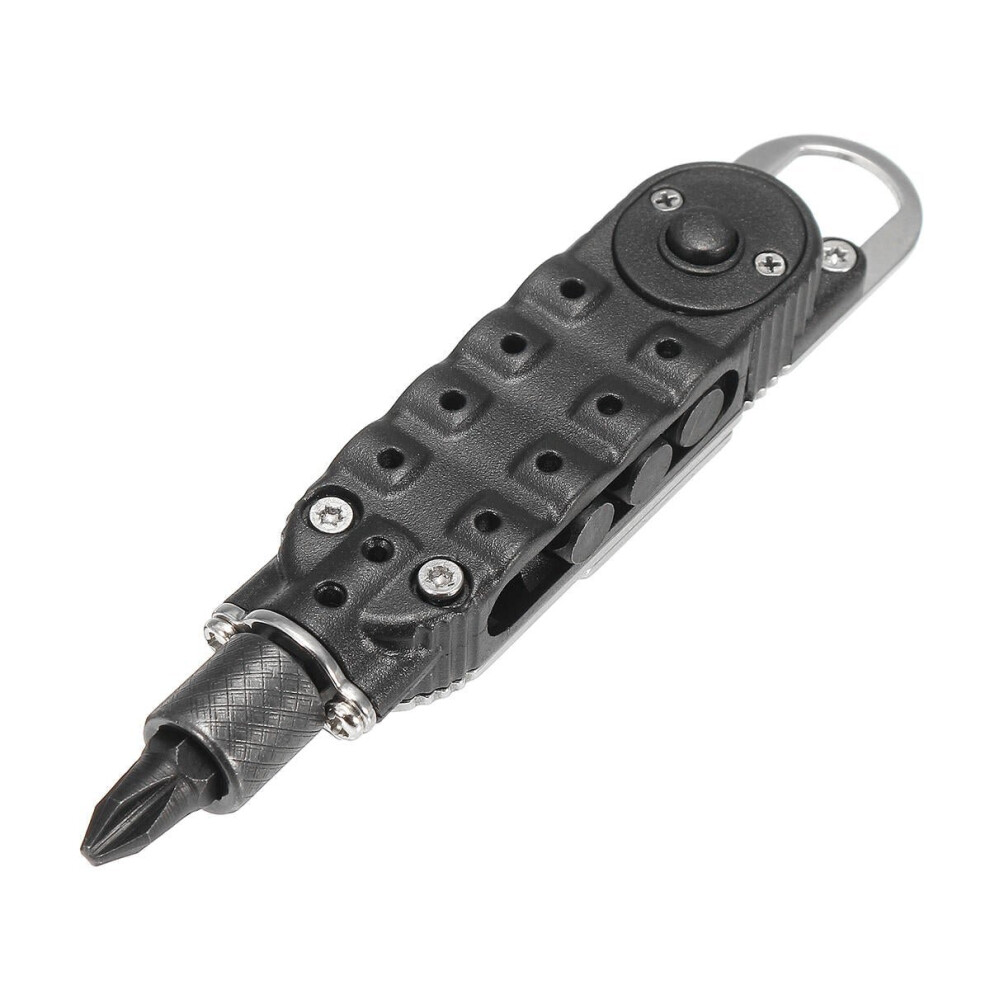 Multifunctional Climbing Carabiner Paracord Buckle Screwdriver Flashlight Wrench Tool