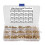 450Pcs M2 M3 M4 Brass Knurled Thread Nuts Insert Embedment Nuts Assortment Kit 2