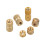 M3BN5 150Pcs M3 Knurled Brass Threaded Insert Nut Female Thread Embedment Nuts Assortment 5