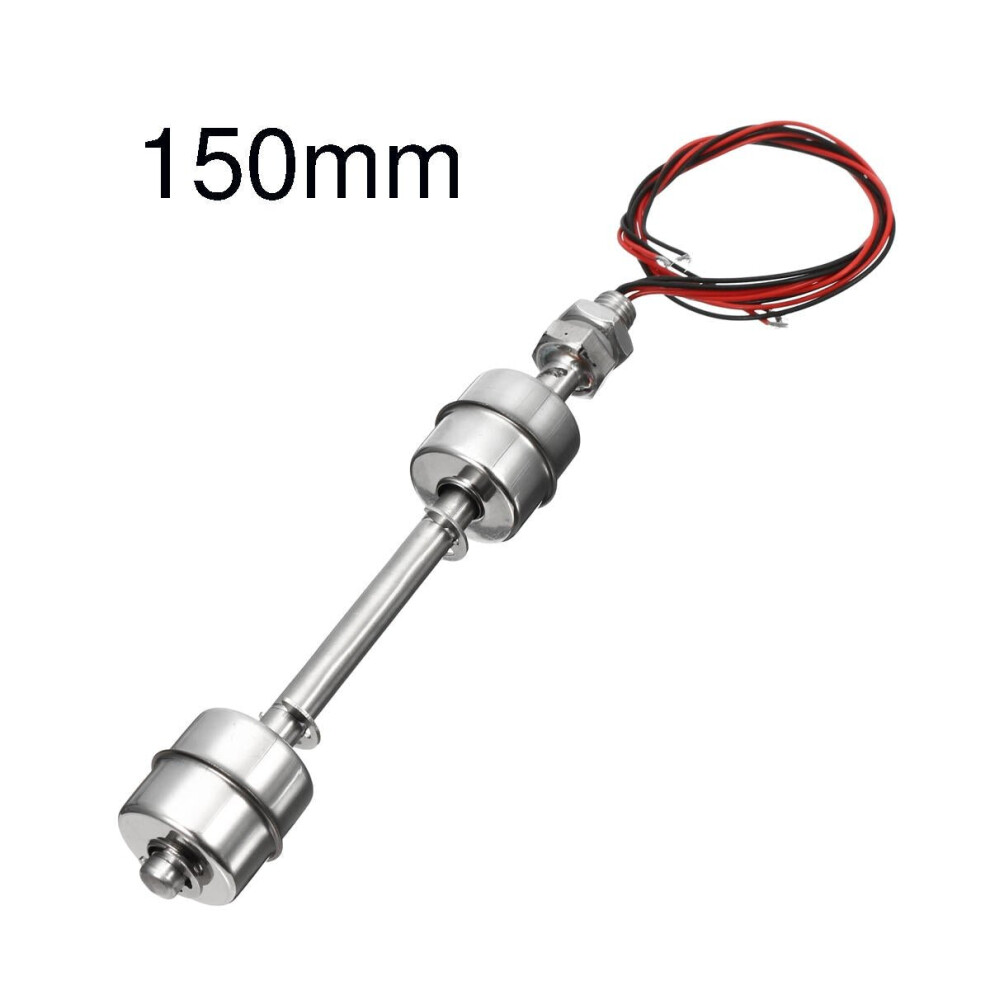 (150mm) Water Tank Vertical Float Switch Stainless Steel Liquid Sensor Level Controller