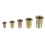 165PCS M3/M4/M5/M6/M8 Mixed Carbon Steel Zinc Plated Flat Head Threaded Insert Nut 7