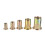 165PCS M3/M4/M5/M6/M8 Mixed Carbon Steel Zinc Plated Flat Head Threaded Insert Nut 6