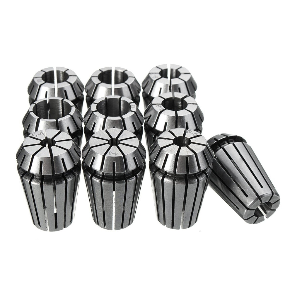 10pcs 4-13mm Spring Collet Chuck Set For CNC Milling Machine Engraving Lathe Tool