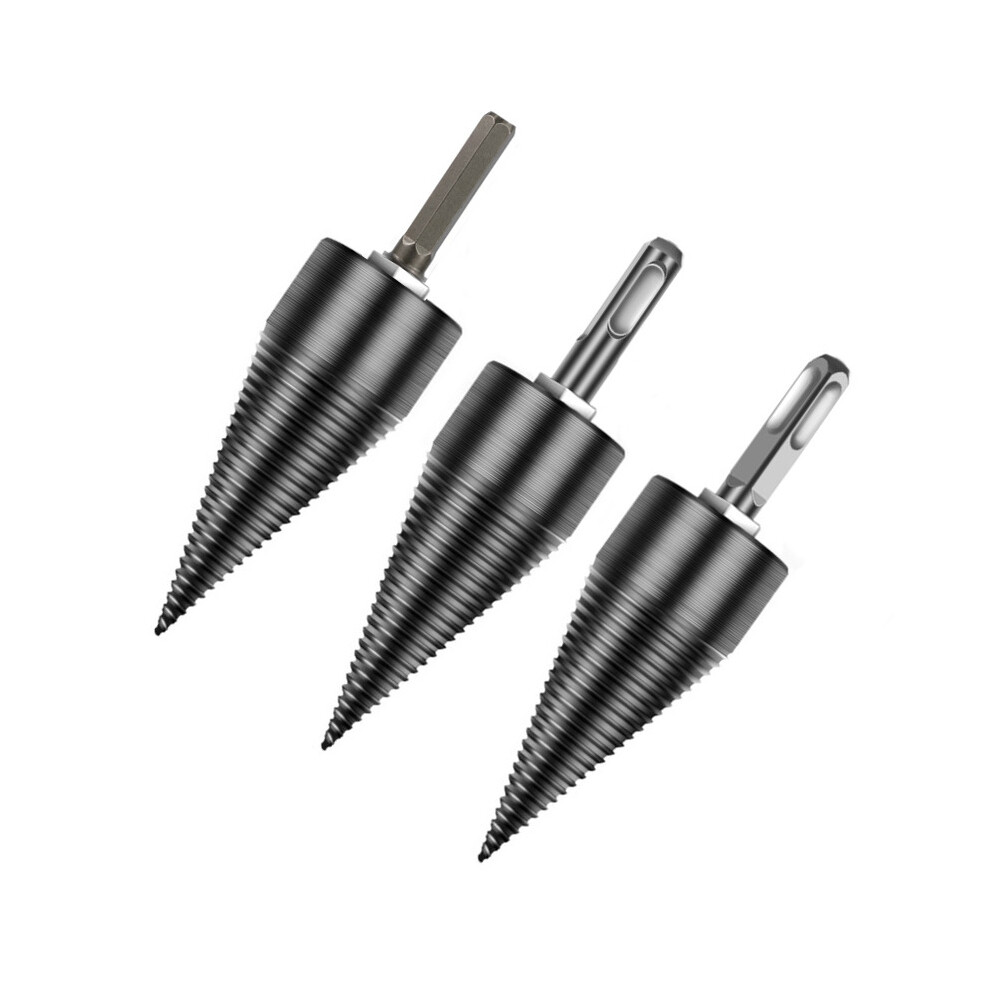 (Sds Plus Shank(Round), 45Mm) 32-45Mm Kindling Firewood Splitter Drill Bit Split Wood For Electric Hammer 3654659298874