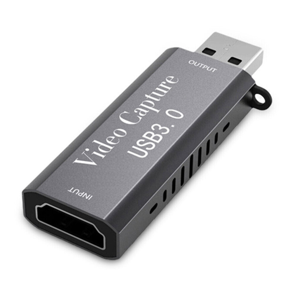 Video Capture Card 1080P Hd Video Grabber Hdmi-Compatible To Usb 3.0 For Live Streaming Gaming Conference Dark 3654657477011
