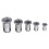 180Pcs M3/M4/M5/M6/M8/M10 Stainless Steel Rivet Nut Threaded Countersunk Head Insert Nut Tool Kits 6