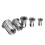 180Pcs M3/M4/M5/M6/M8/M10 Stainless Steel Rivet Nut Threaded Countersunk Head Insert Nut Tool Kits 7