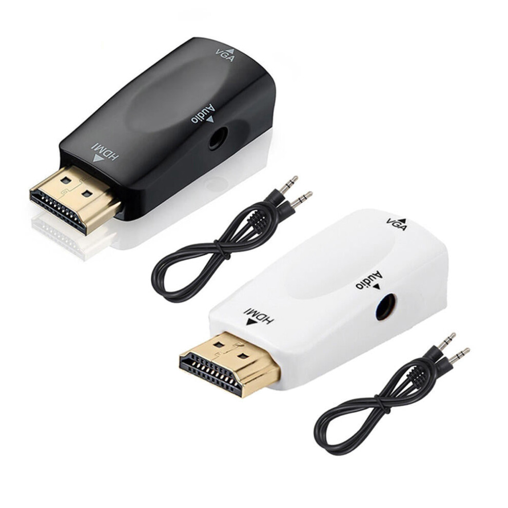 Hdmi To Vga 3.5Mm Audio Cable 1080P Male To Female Adapter Converter Digital To Analog For Tv Ps4 Projector 3654657503260