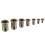 220Pcs M3/M4/M5/M6/M8/M10 Zinc Plated Rivet Nut Threaded Countersunk Head Insert Nut Tool Kits 8