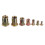 220Pcs M3/M4/M5/M6/M8/M10 Zinc Plated Rivet Nut Threaded Countersunk Head Insert Nut Tool Kits 4