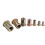 220Pcs M3/M4/M5/M6/M8/M10 Zinc Plated Rivet Nut Threaded Countersunk Head Insert Nut Tool Kits 5