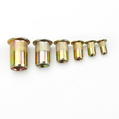 150pcs Mixed Rivet Nut Tool Kits Zinc Threaded Inserts M3 M4 M5 M6 M8 M10 2