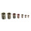 220Pcs M3/M4/M5/M6/M8/M10 Zinc Plated Rivet Nut Threaded Countersunk Head Insert Nut Tool Kits 7