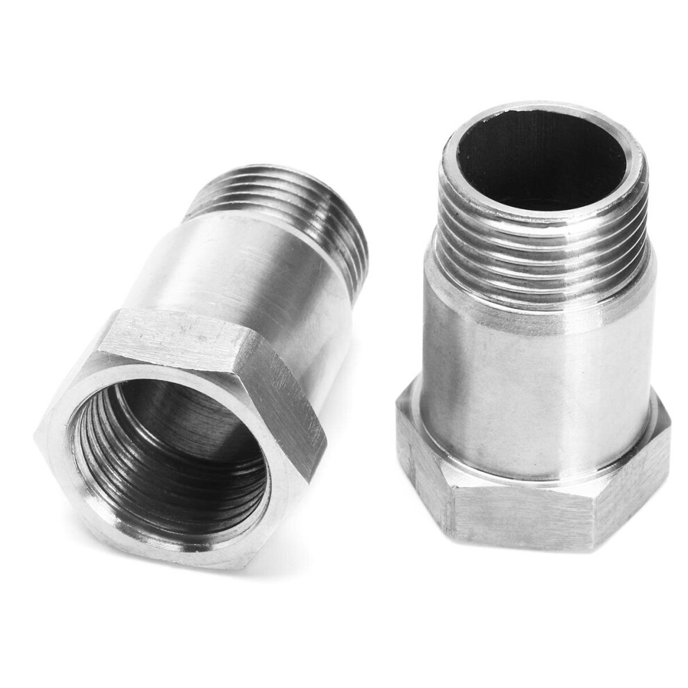 2pcs M18 x 1.5 Oxygen Sensor Test Pipe Extender Adapter Extension Spacer Bung-image-OPC-P9GP2TS-NEW