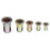 100Pcs M3/M4/M5/M6/M8 Zinc Plated Rivet Nut Threaded Countersunk Head Insert Nut Tool Kits 7