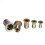 100Pcs M3/M4/M5/M6/M8 Zinc Plated Rivet Nut Threaded Countersunk Head Insert Nut Tool Kits 8