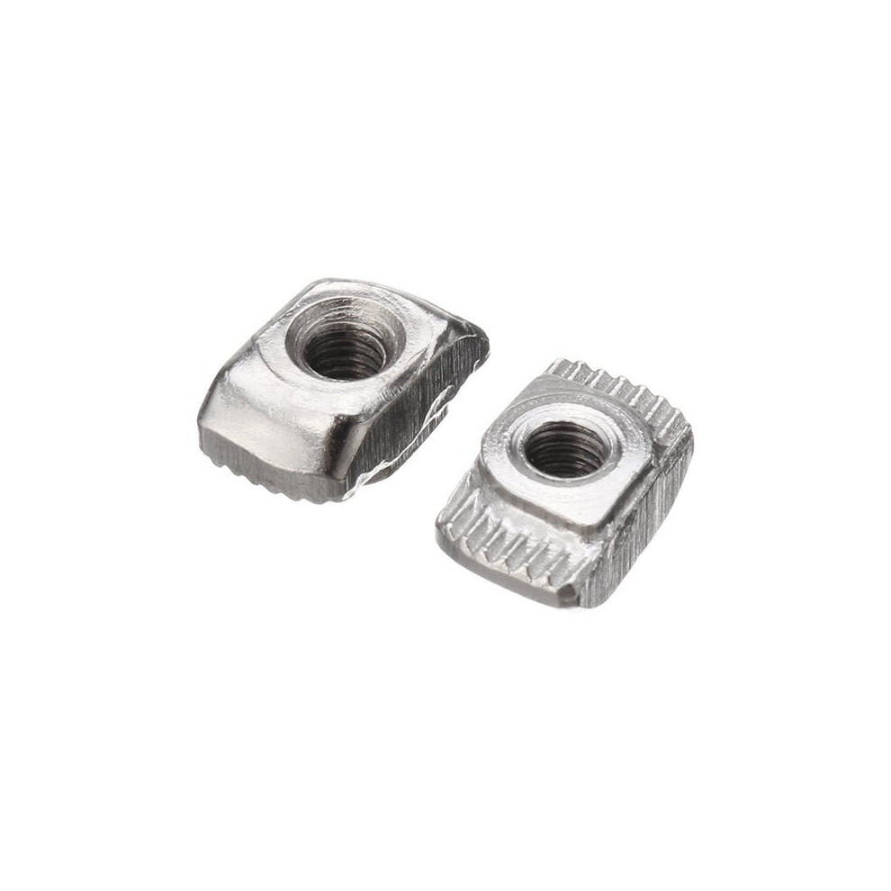 50pcs T Sliding Nut Zinc Plated Carbon Steel T Sliding Nut for 2020 Aluminum Profile