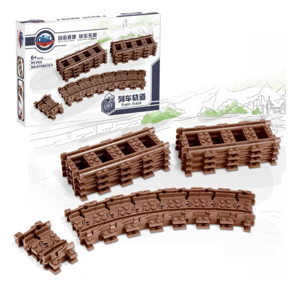 (4) Classic Electric Train Track Blocks Set Toys for Kids Gift