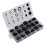 125pcs Wiring Cable Black Rubber Grommets Assortment Kit 1