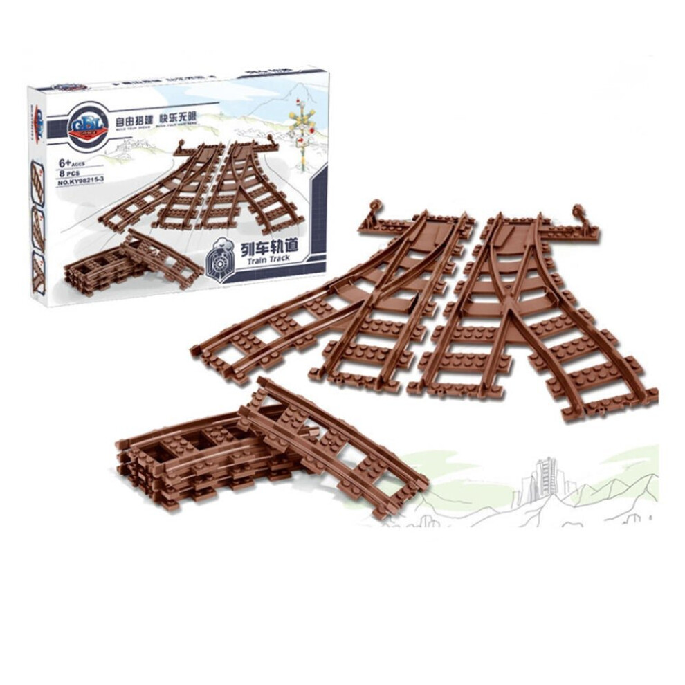 (A) Classic Electric Train Track Blocks Set Toys for Kids Gift