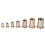 190Pcs M3/M4/M5/M6/M8/M10/12 Carbon Steel Zinc Plated Rivet Nut Threaded Countersunk Head Insert Nut Tool Kits 7