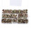 190Pcs M3/M4/M5/M6/M8/M10/12 Carbon Steel Zinc Plated Rivet Nut Threaded Countersunk Head Insert Nut Tool Kits 3