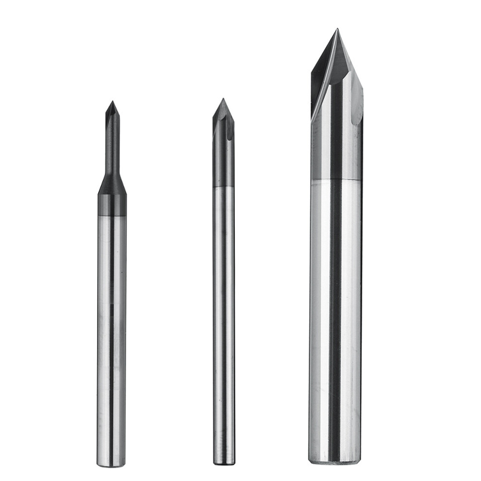(4Mm) 2-12Mm 60 Degree Chamfer Mill 3 Flutes Cnc Milling Cutter V Shape End Mill 3654659303059