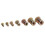 190Pcs M3/M4/M5/M6/M8/M10/12 Carbon Steel Zinc Plated Rivet Nut Threaded Countersunk Head Insert Nut Tool Kits 10