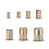 190Pcs M3/M4/M5/M6/M8/M10/12 Carbon Steel Zinc Plated Rivet Nut Threaded Countersunk Head Insert Nut Tool Kits 11