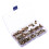 165Pcs M3/M4/M5/M6/M8/M10/12 Zinc Plated Rivet Nut Threaded Countersunk Head Insert Nut Tool Kits 4