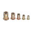 165Pcs M3/M4/M5/M6/M8/M10/12 Zinc Plated Rivet Nut Threaded Countersunk Head Insert Nut Tool Kits 9